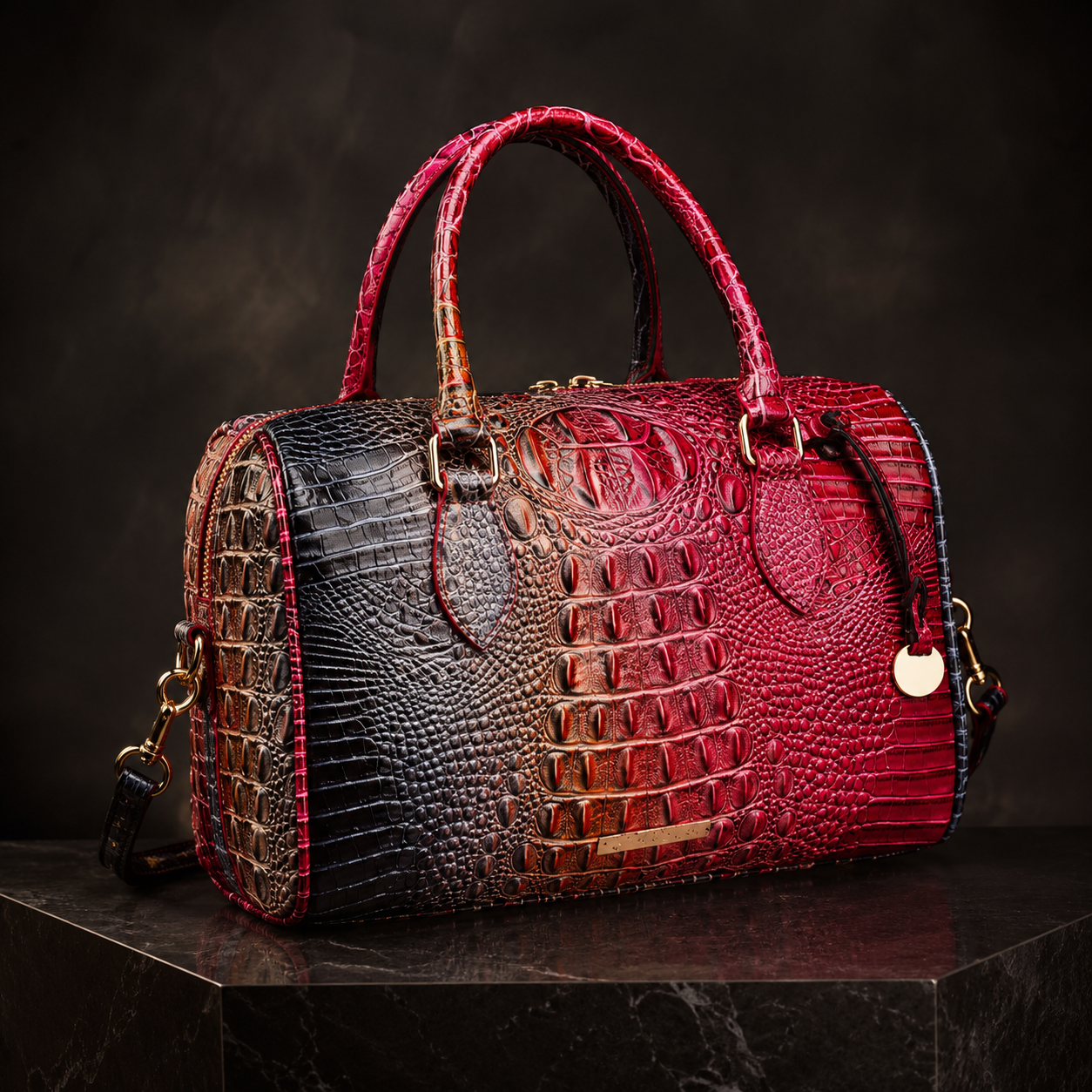 Handmade Crocodile Leather Hand Bag