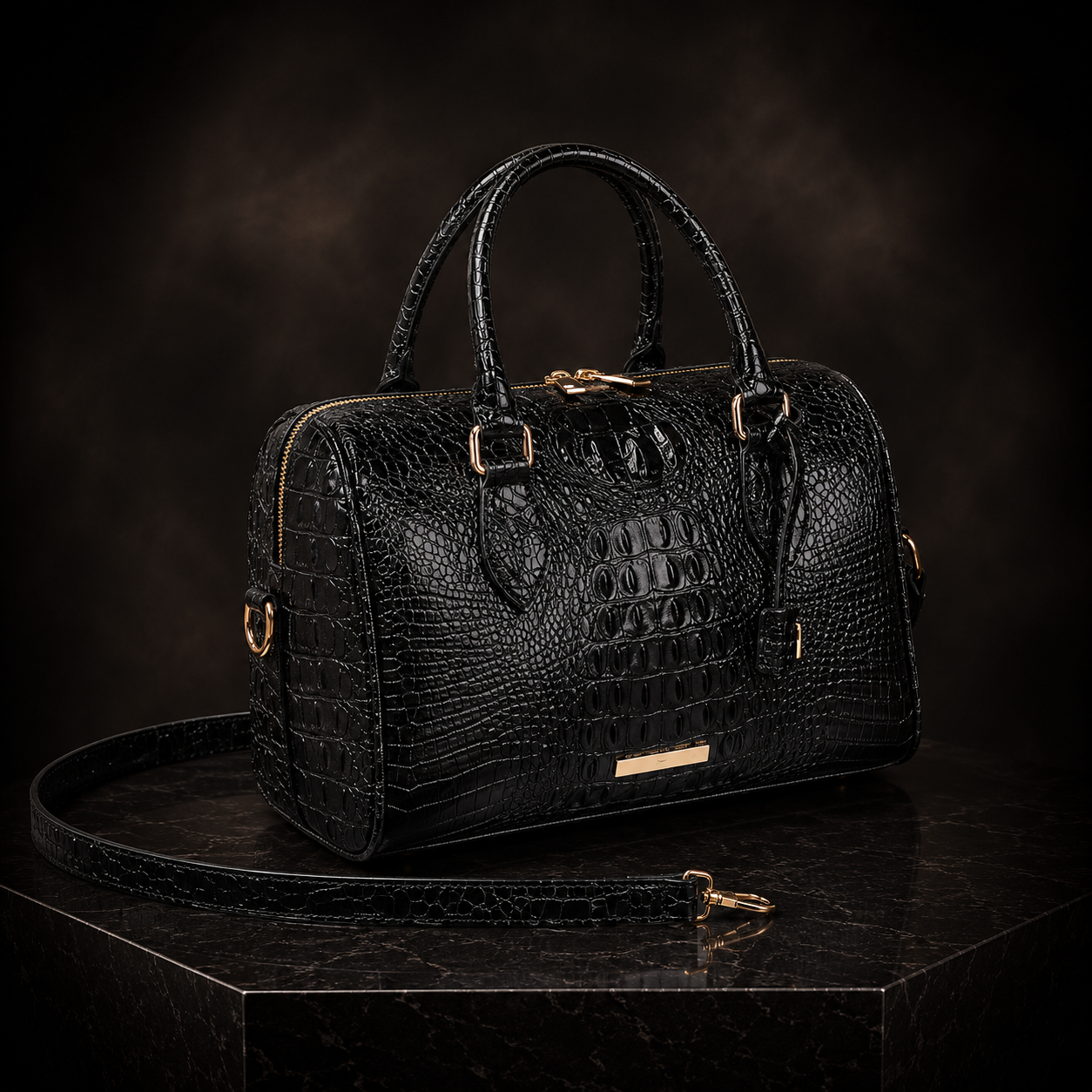 Handmade Crocodile Leather Hand Bag