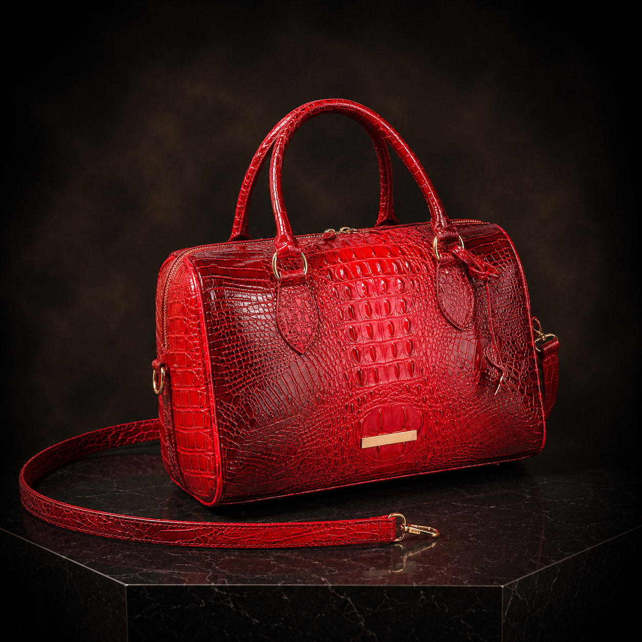Handmade Crocodile Leather Hand Bag