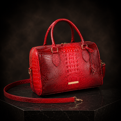 Handmade Crocodile Leather Hand Bag