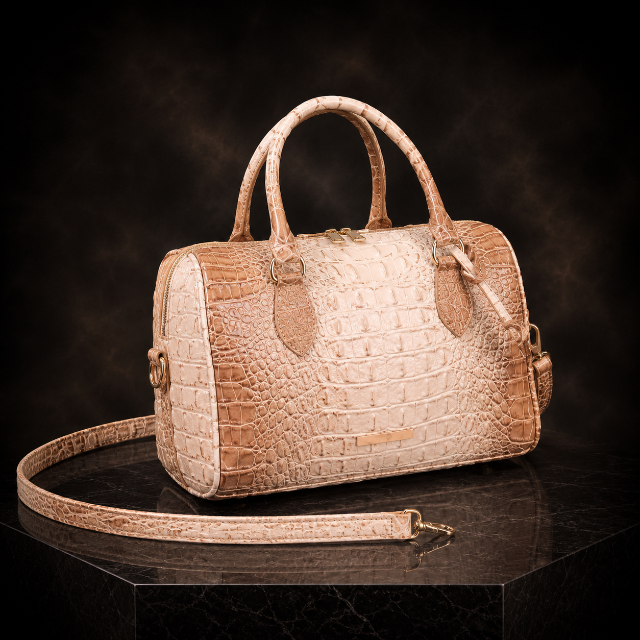 Handmade Crocodile Leather Hand Bag