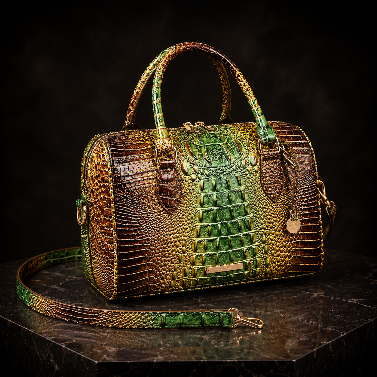 Handmade Crocodile Leather Hand Bag