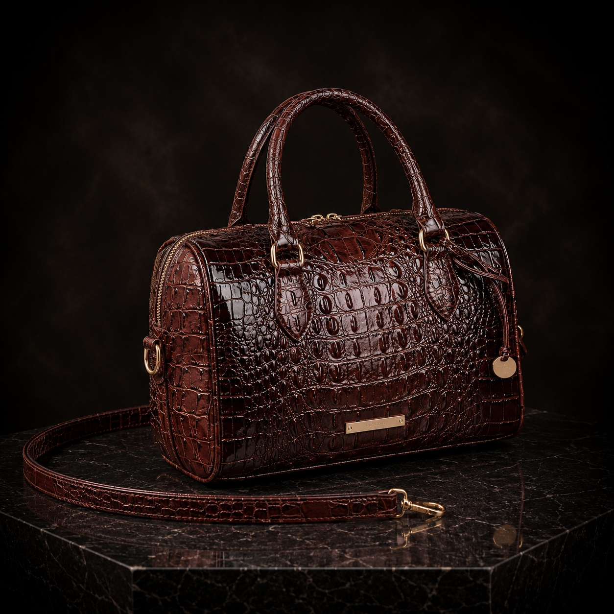 Handmade Crocodile Leather Hand Bag